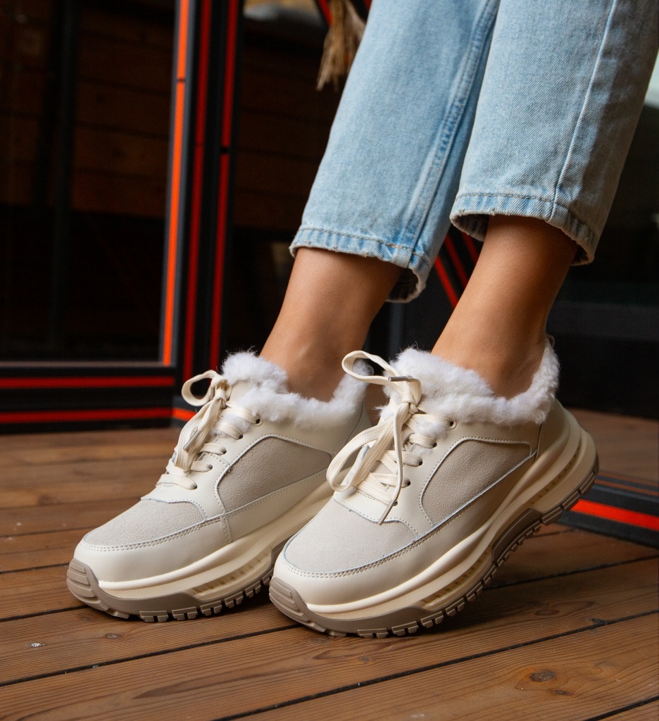 Sneakers Dama Bej Jahe | Confort & Stil