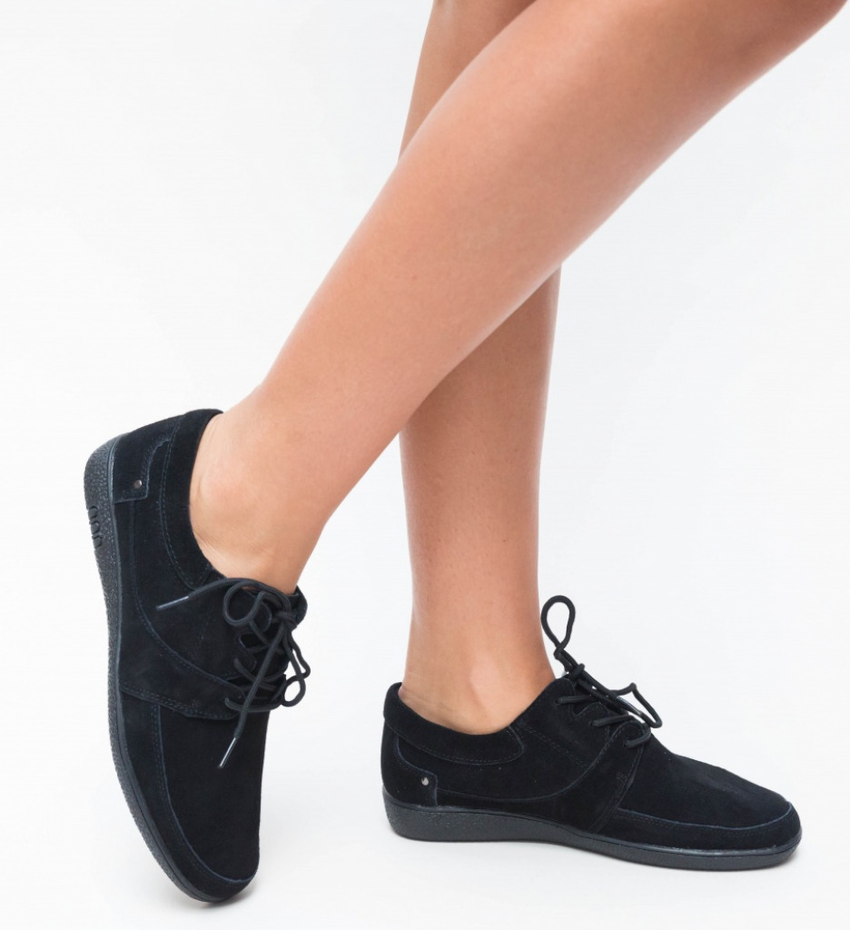 Pantofi Casual Solio Negri | Stil și Confort - imagine 3
