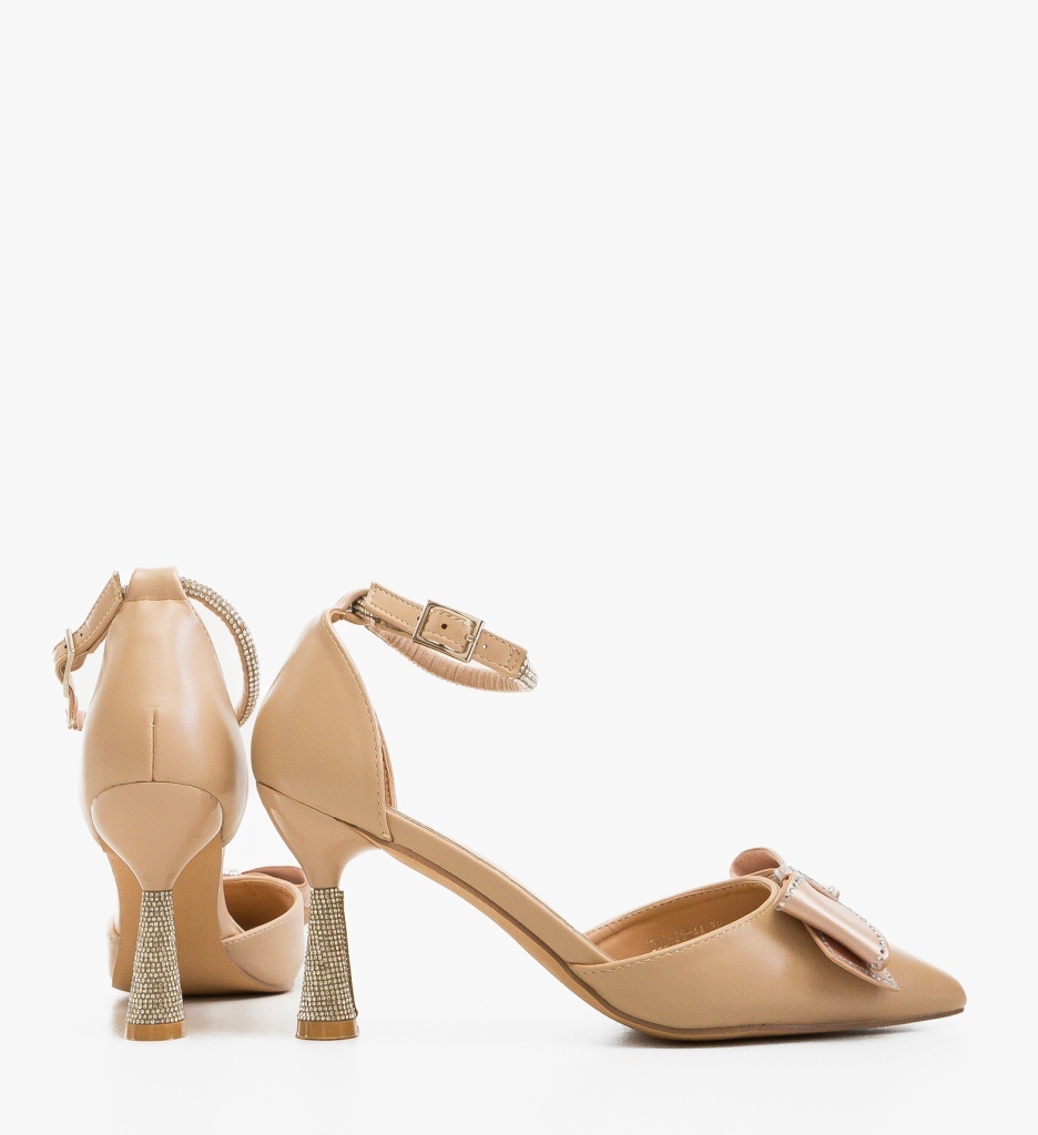 Pantofi Dama Herakliom Bej Eleganți - imagine 2