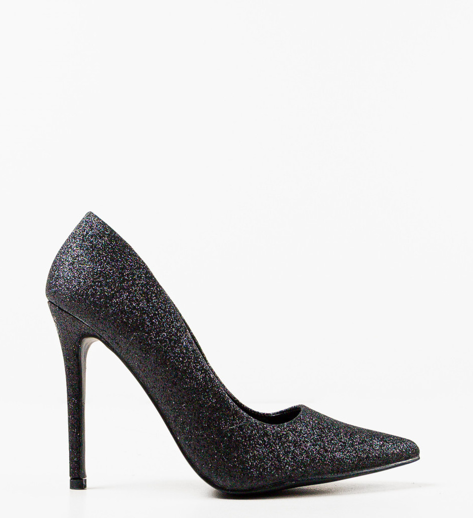 Pantofi cu toc Presure Negri - Eleganță și Stil - imagine 2