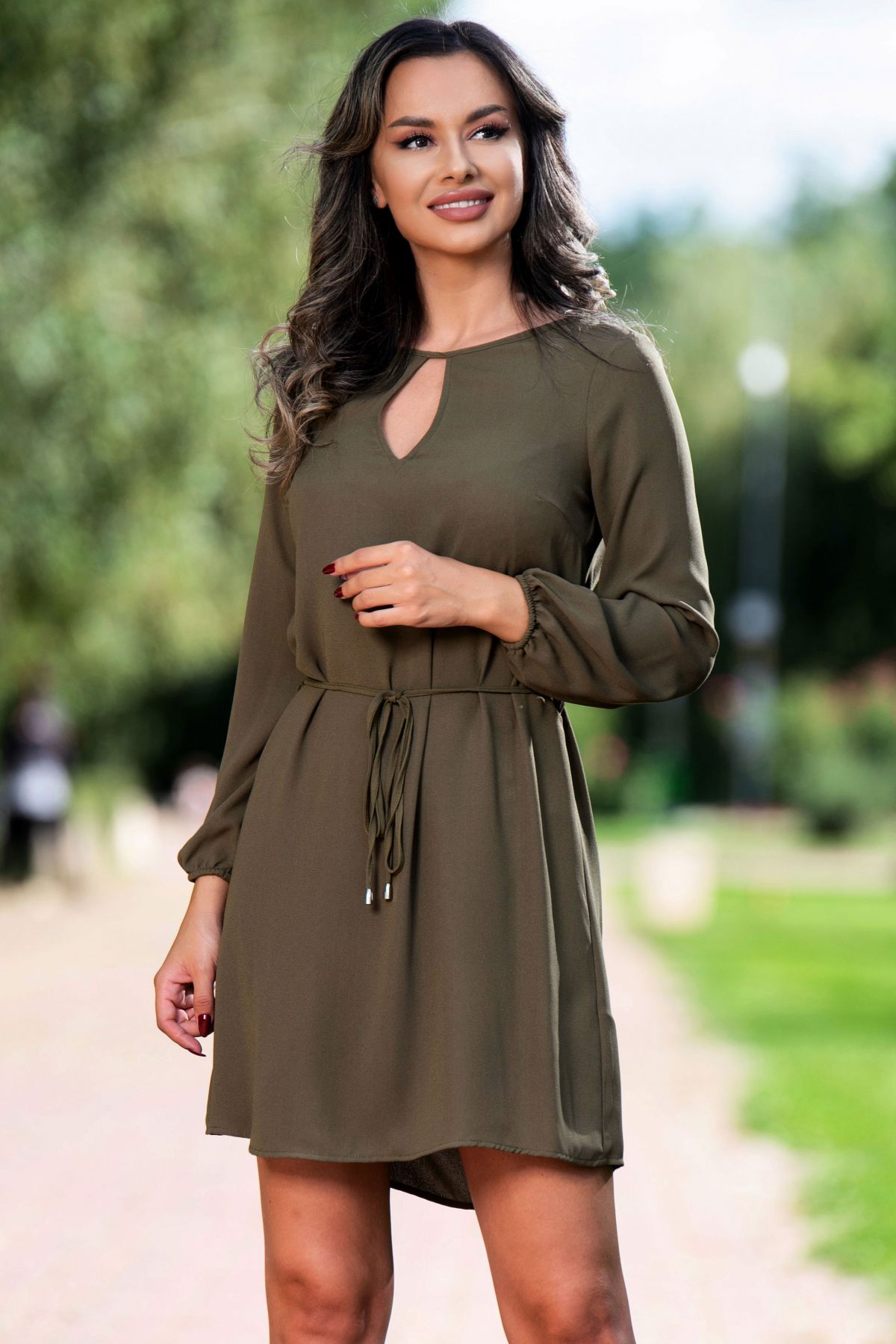 Rochie de zi lejera kaki