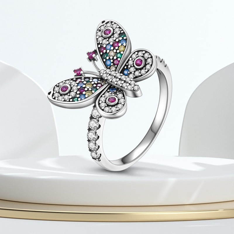 Inel Fluture Argint 925 Delis - Eleganță Premium - imagine 5