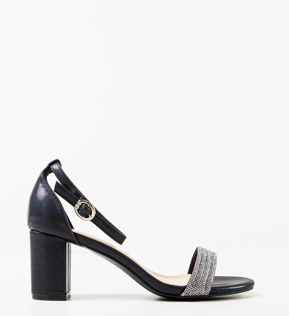 Sandale Dama Ward Negre Elegante - imagine 4