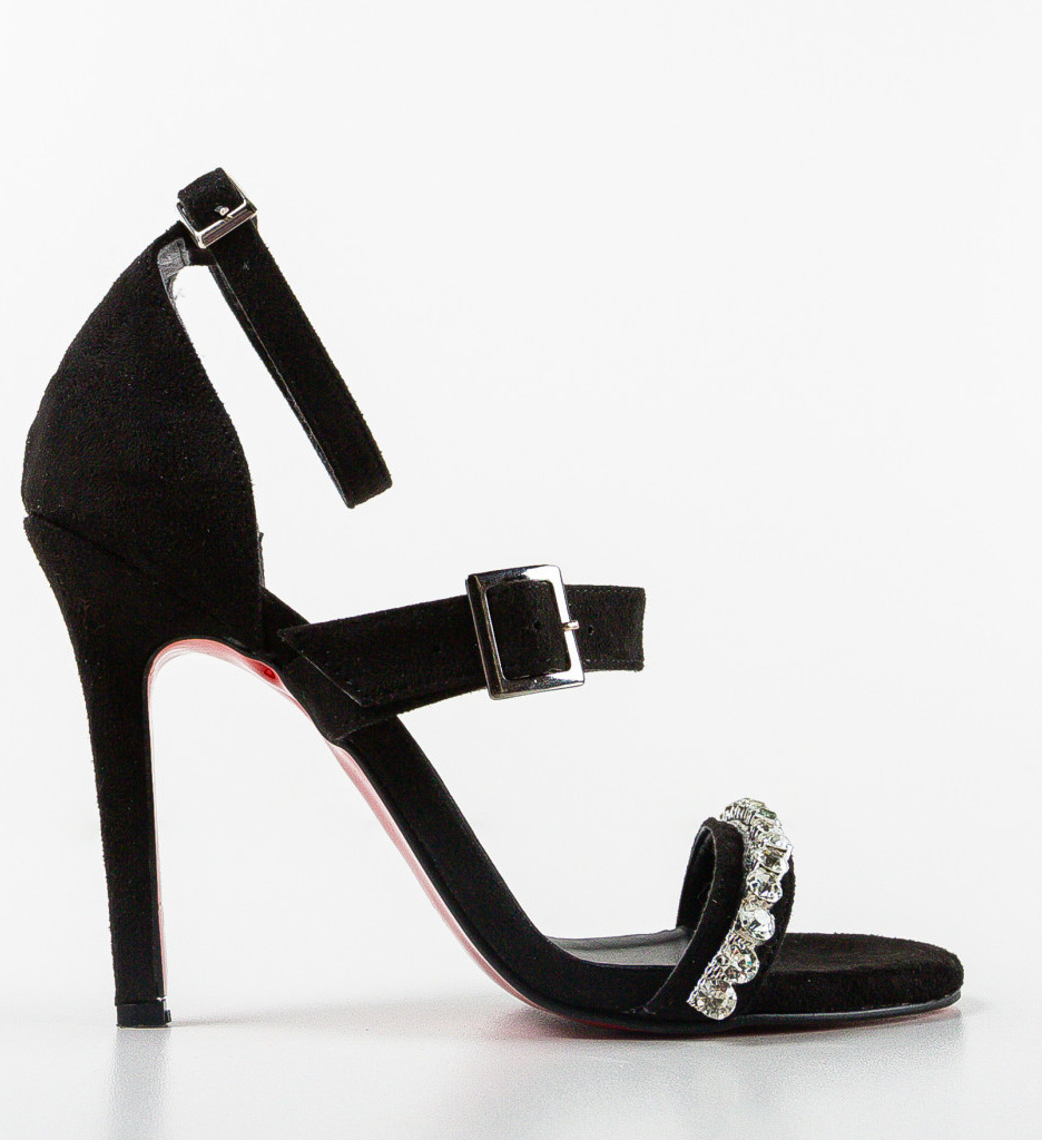 Sandale cu toc Fadana Negri | Eleganță și Confort - imagine 4