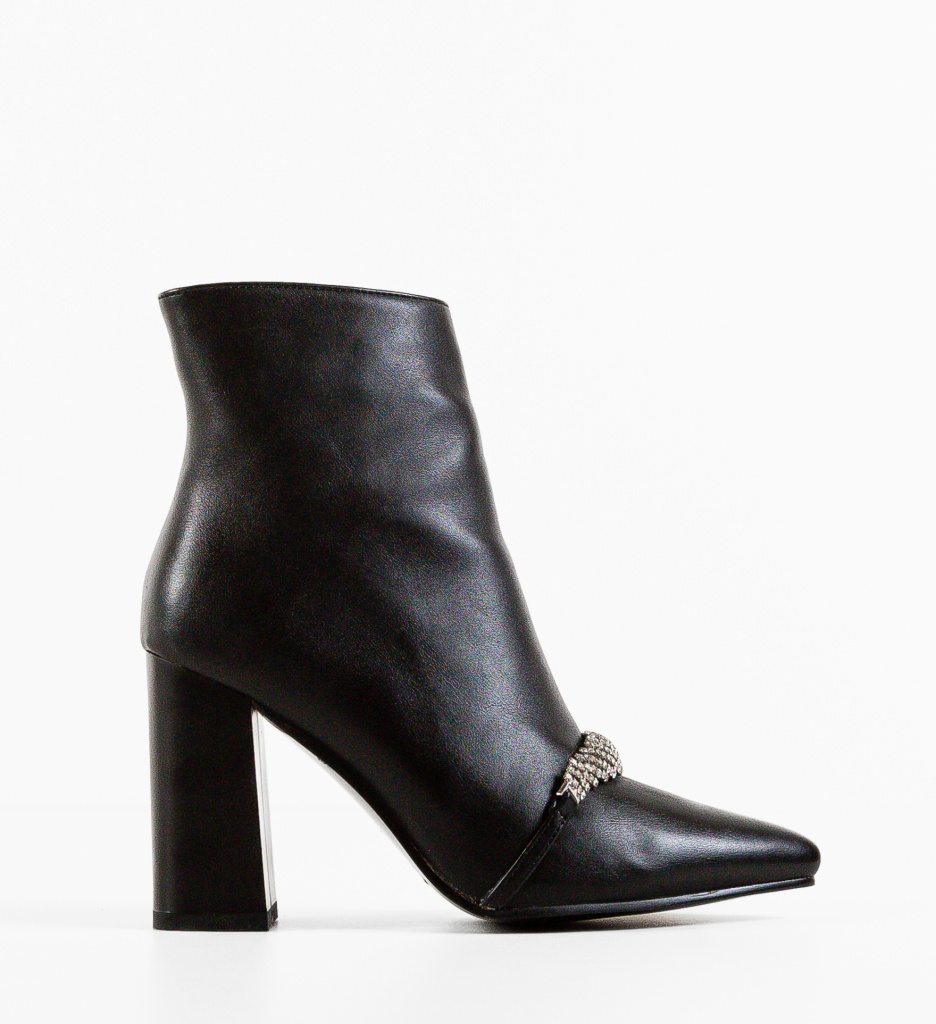 Botine Dama Schoorel Negre Elegante - imagine 5