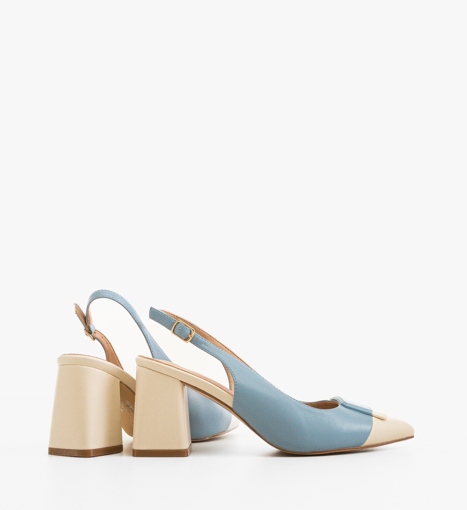 Pantofi Sandy Albastru - Eleganță și Stil - imagine 2