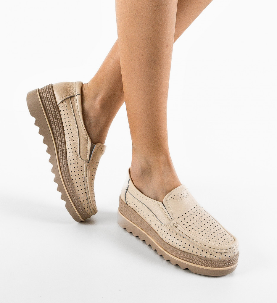 Pantofi Casual Bej | Confort și Stil Urban