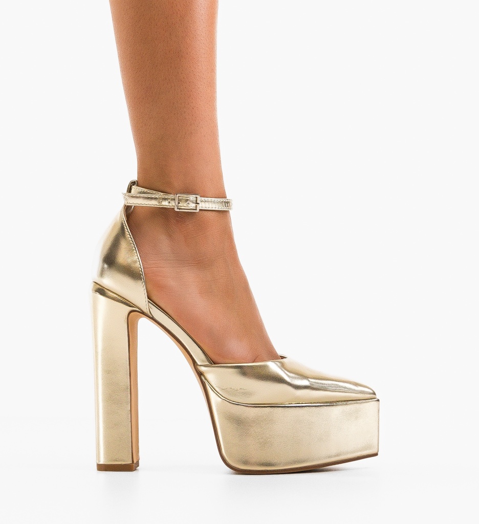 Pantofi Toc Aurii Marianne - Eleganță Asigurată - imagine 6