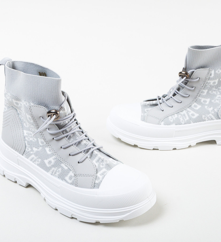 Ghete Dama Levine Gri | Eleganță Zilnică - imagine 6