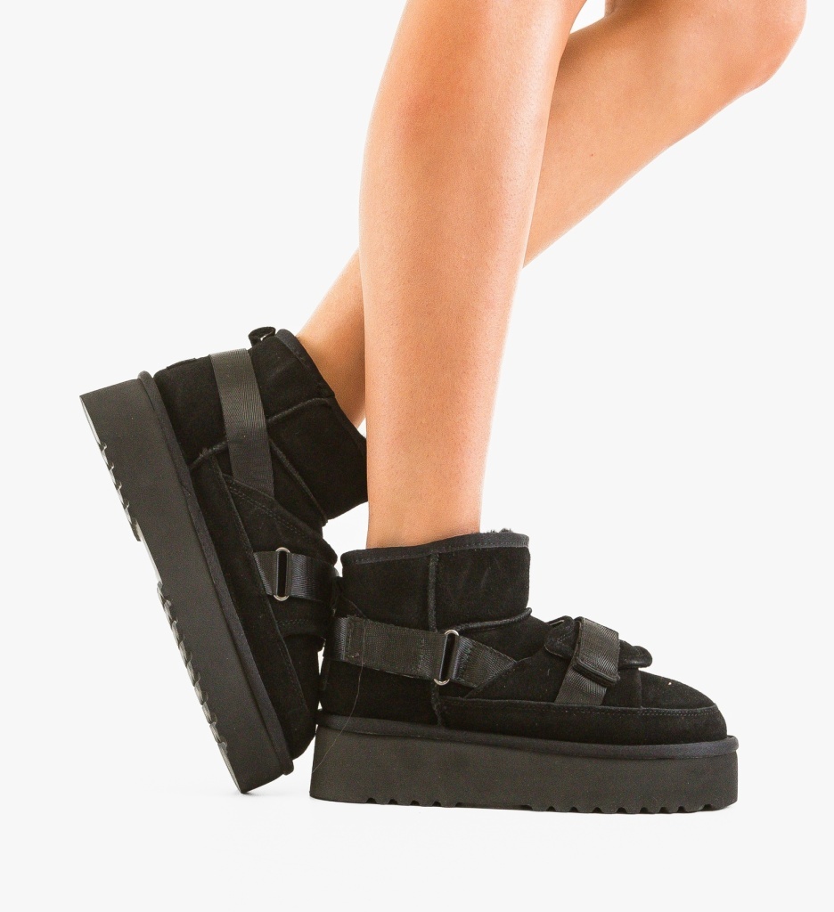 Cizme Tip Ug Kaiana Negre | Confort Suprem