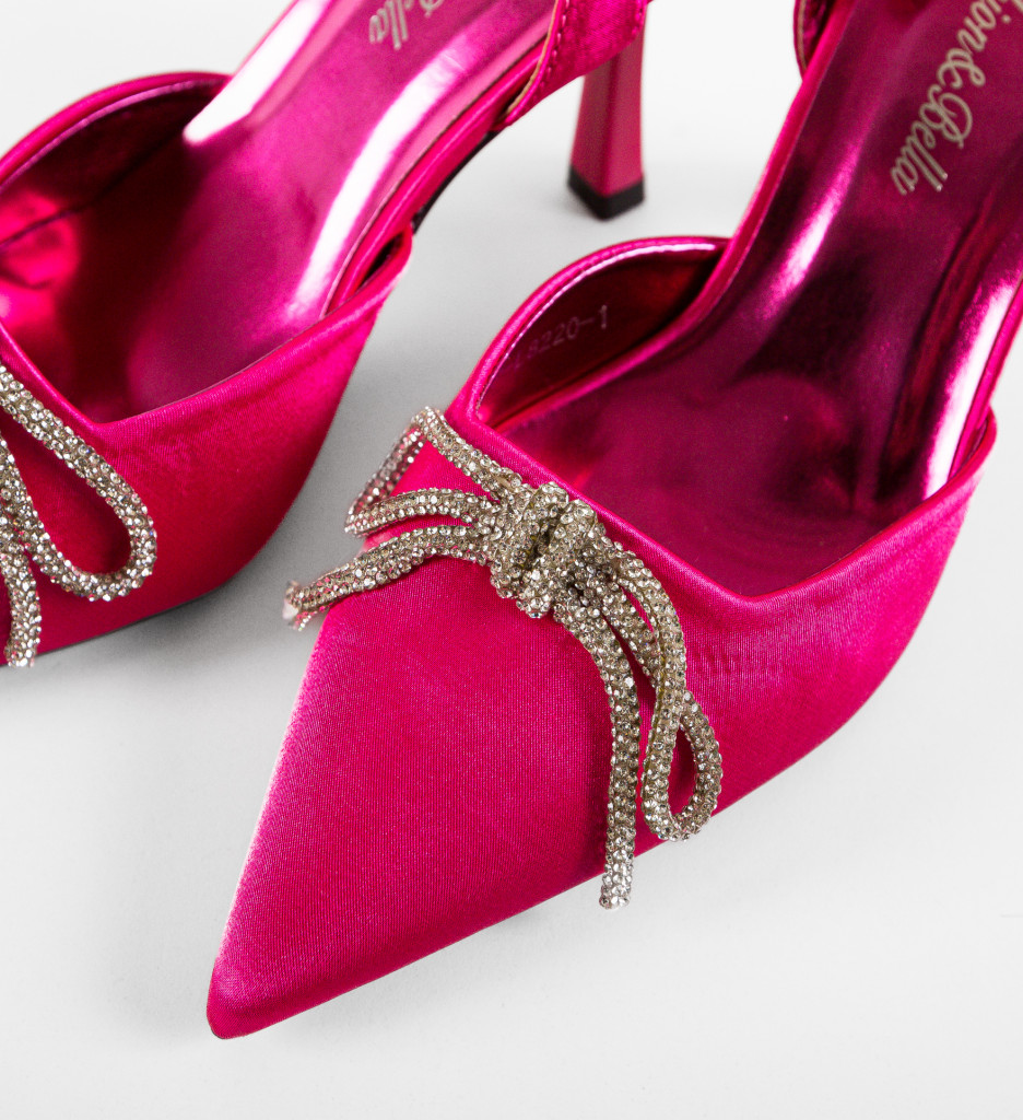 Pantofi cu Toc Tobias Fuchsia - Eleganță Vibrantă - imagine 8