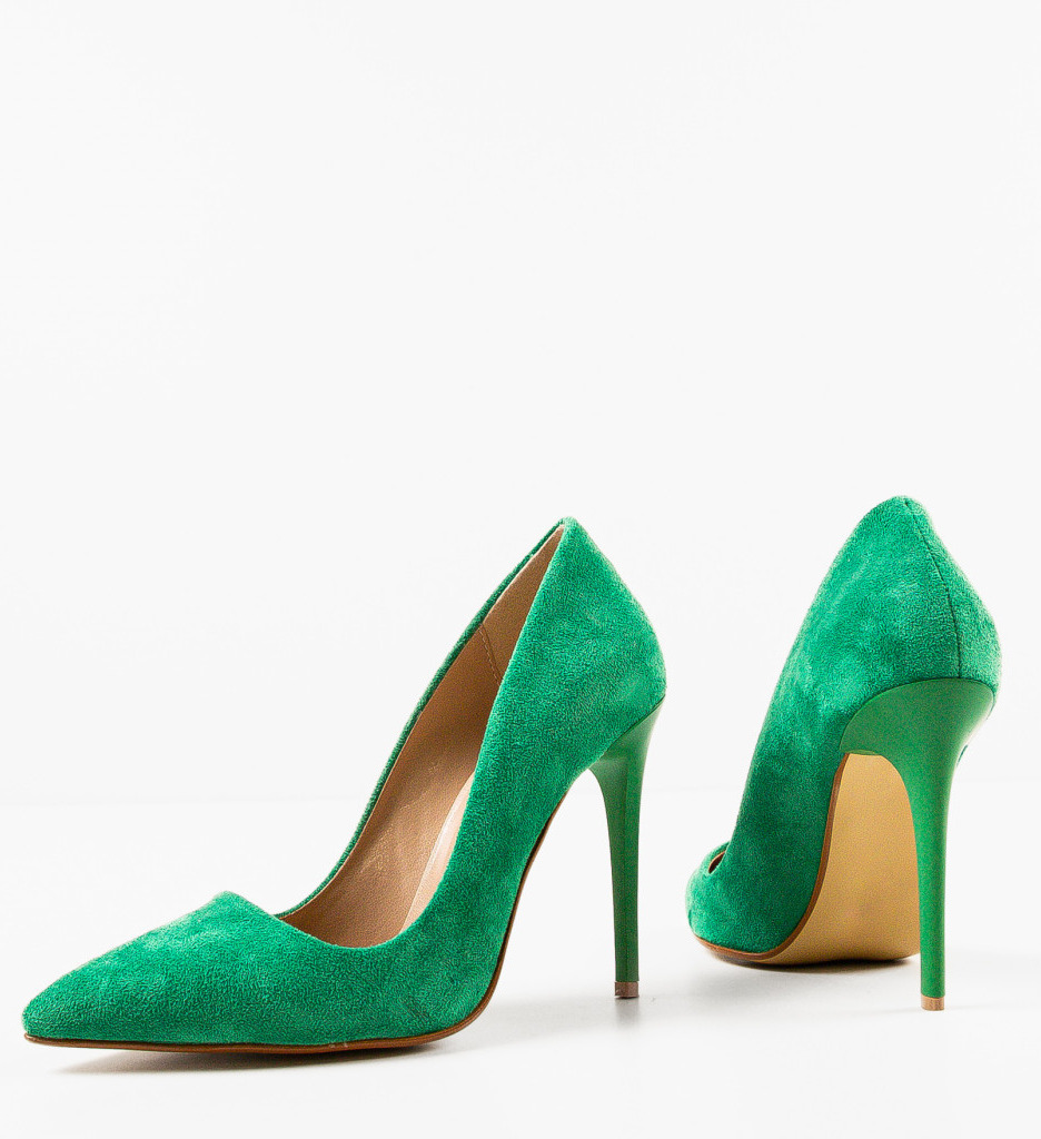 Pantofi cu Toc Pefeba Verzi | Eleganță și Stil - imagine 6