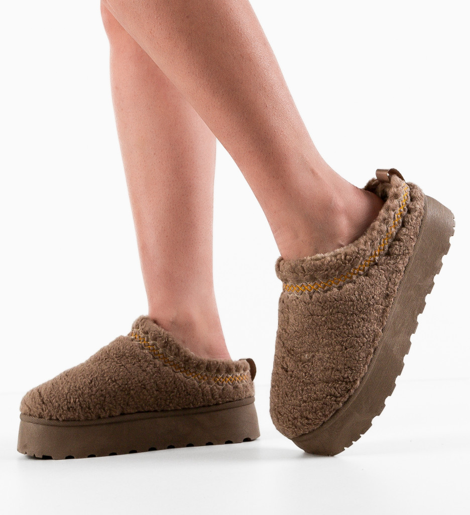 Papuci UGG Davila Khaki - Confort și Stil - imagine 4