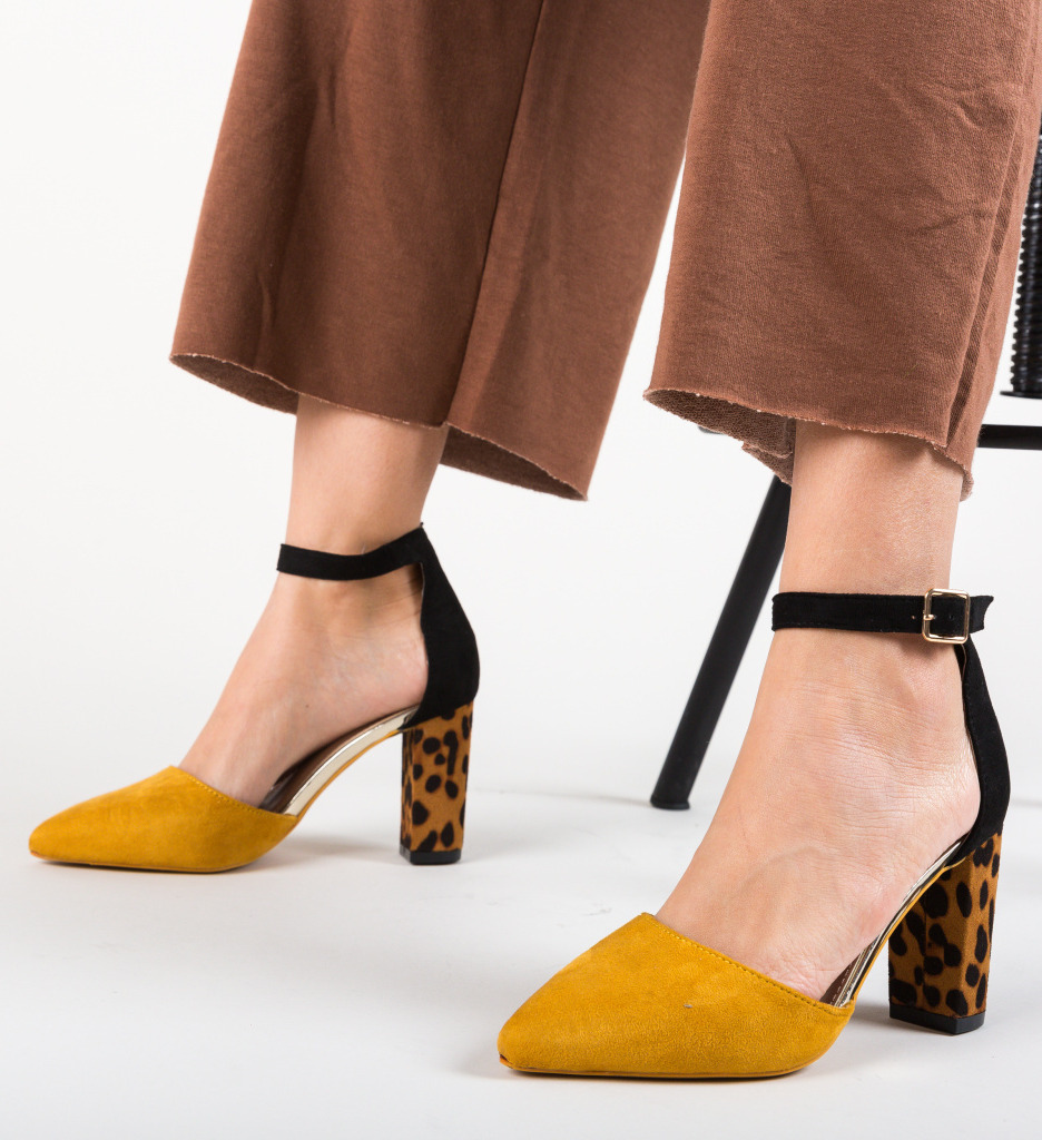 Pantofi Kory Galbeni - Notă de Stil Elegant - imagine 2