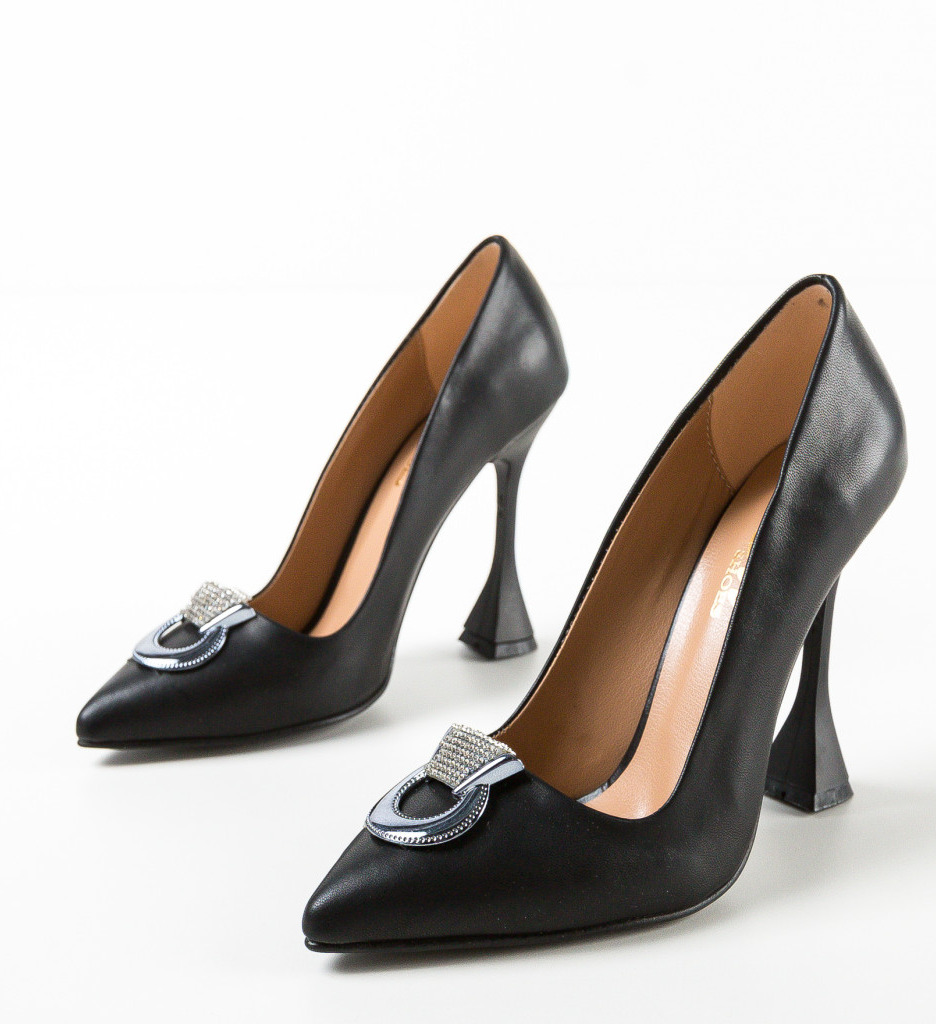 Pantofi cu Toc Eleganți Negri - Stil și Confort - imagine 6
