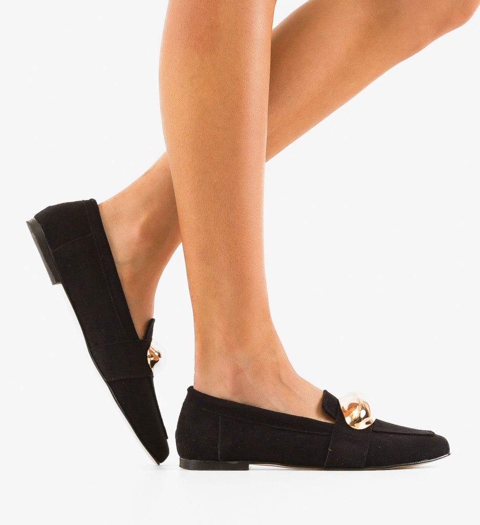 Pantofi Avege Negri - Confort Casual Zilnic - imagine 3