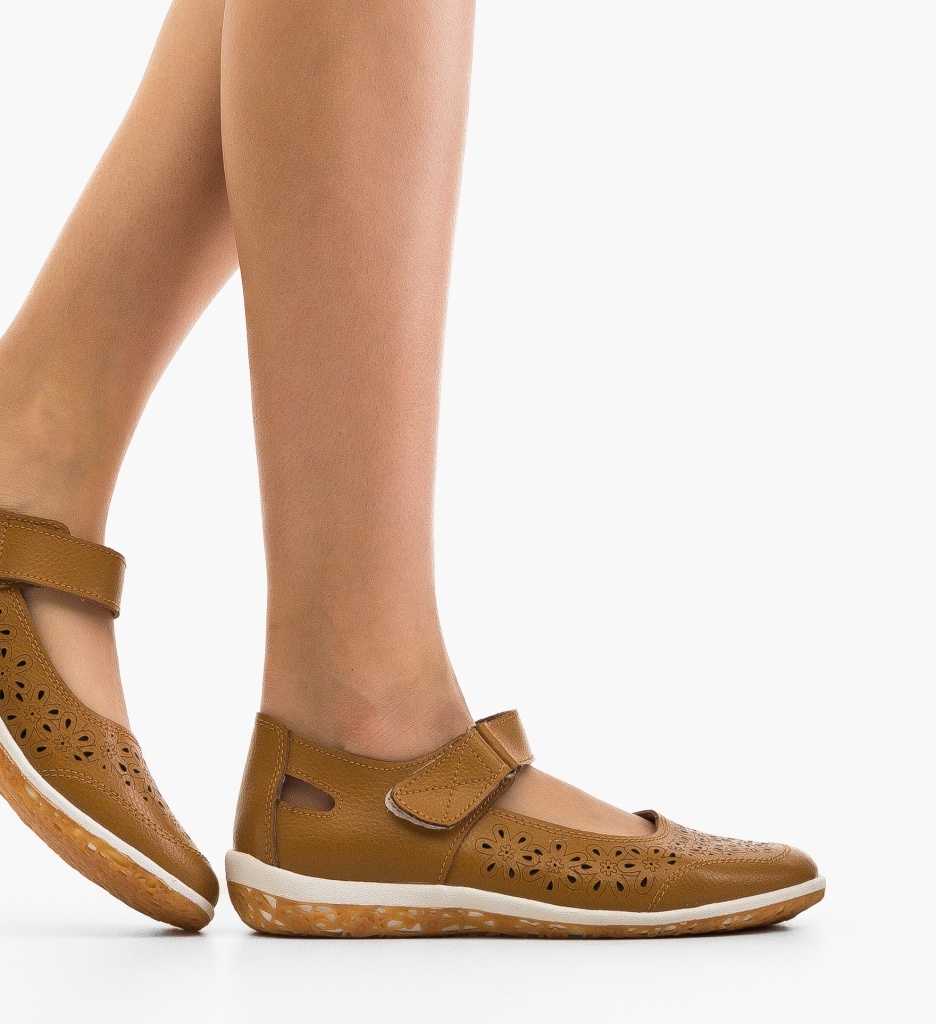 Pantofi Casual Fayvel Camel | Confort & Stil - imagine 2