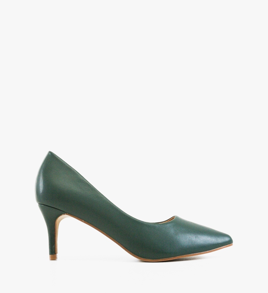 Pantofi Cheloo Verzi Eleganți cu Toc - imagine 6