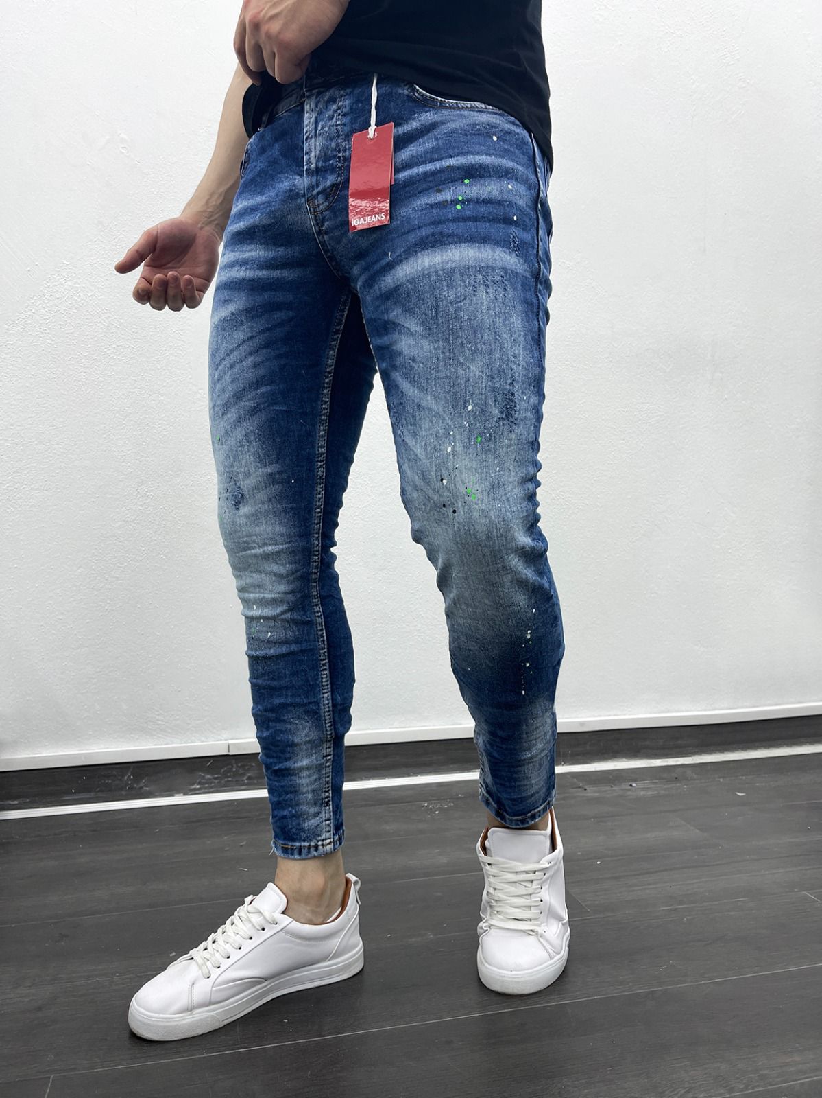 Blugi Barbati Conici Albastri - Stil si Confort