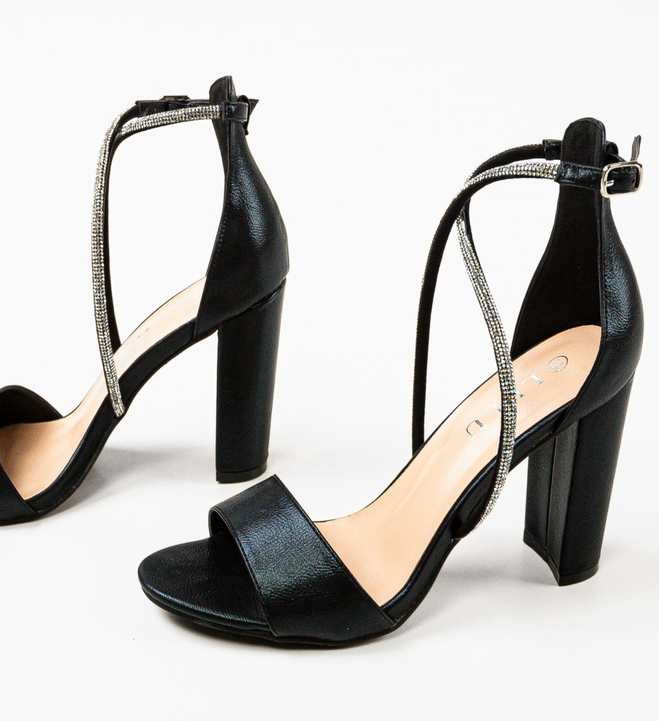 Sandale Yaberson Negre - Eleganță și Confort - imagine 7