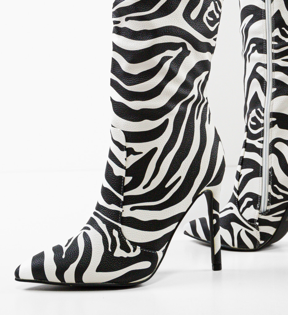 Cizme Dama Cohen Zebra | Imprimeu Exotic - imagine 7