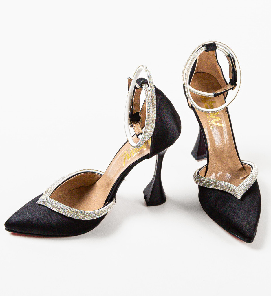Pantofi cu Toc Esero Negri | Eleganță și Stil - imagine 5