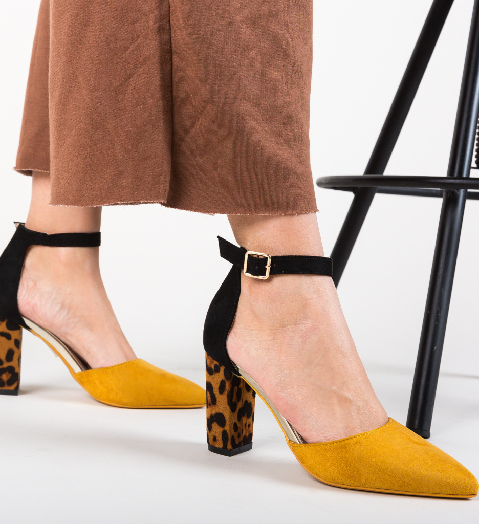 Pantofi Kory Galbeni - Notă de Stil Elegant - imagine 3