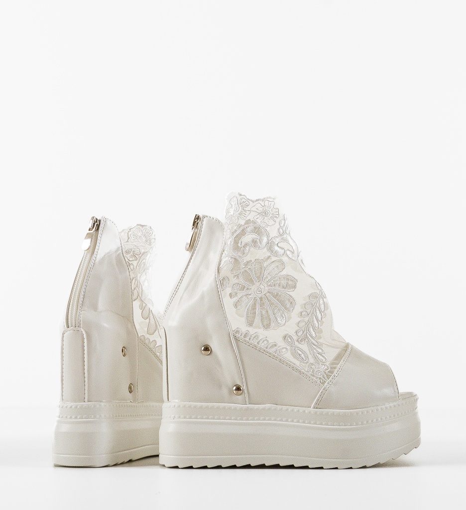 Platforme Dama Albe | Stil si Eleganta - imagine 5