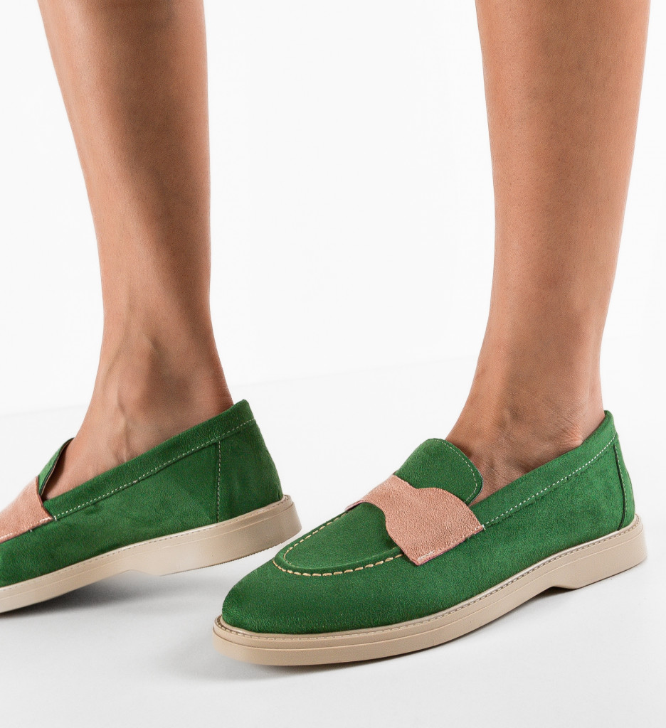Pantofi Casual Verzi Andrey | Stil Modern Zilnic - imagine 4