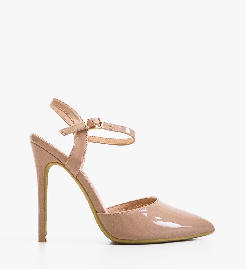 Pantofi Stiletto Jaximet Nude Eleganți - imagine 6