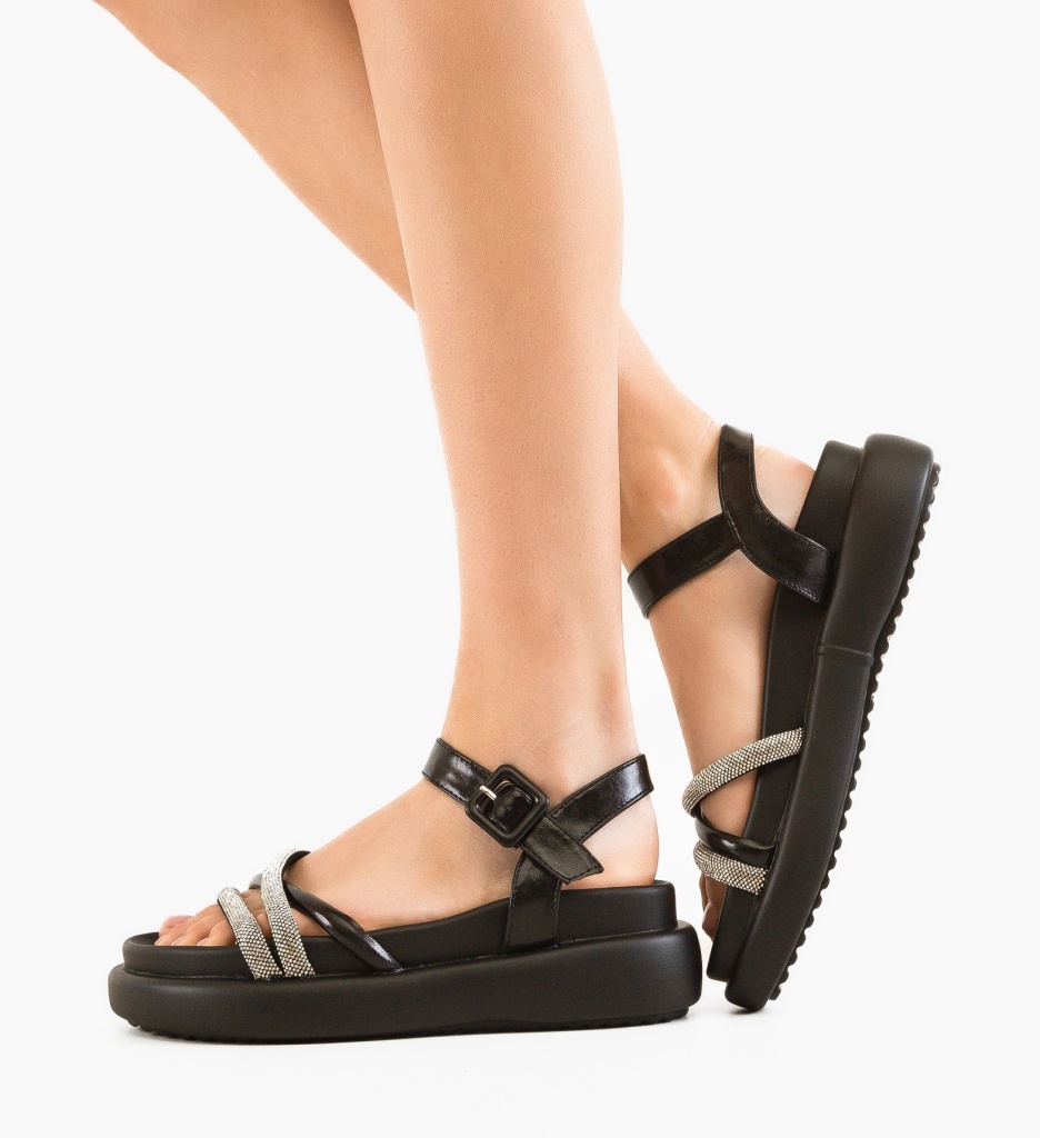 Sandale Dama Koala Negre | Confort & Eleganță - imagine 4