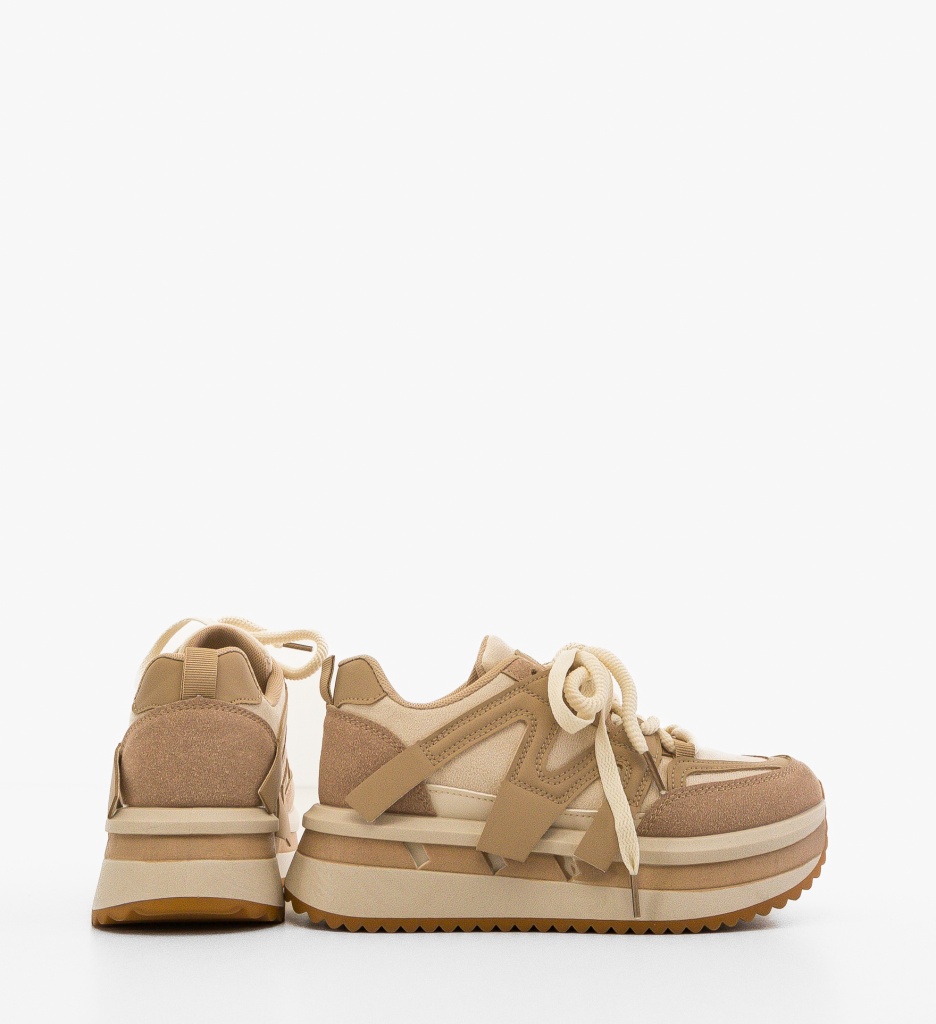 Sneakers Dama Chika Khaki | Confort & Stil - imagine 4