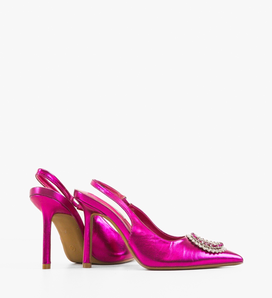 Pantofi cu Toc Monic Fuchsia | Stil & Eleganță - imagine 3