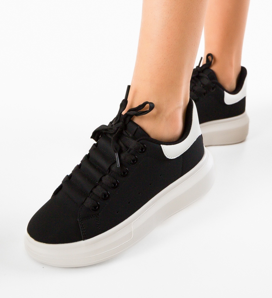 Sneakers Dama Safara Negre | Confort și Stil - imagine 3