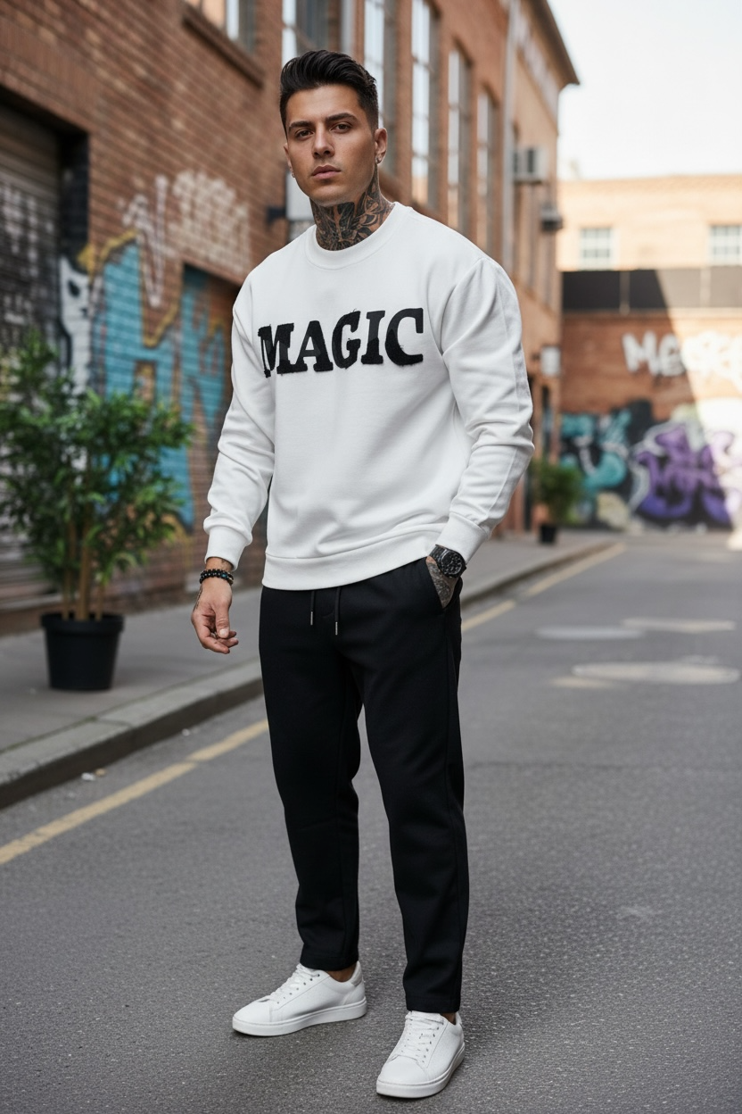 Bluză Bărbați Slim Fit Albastră Elegantă