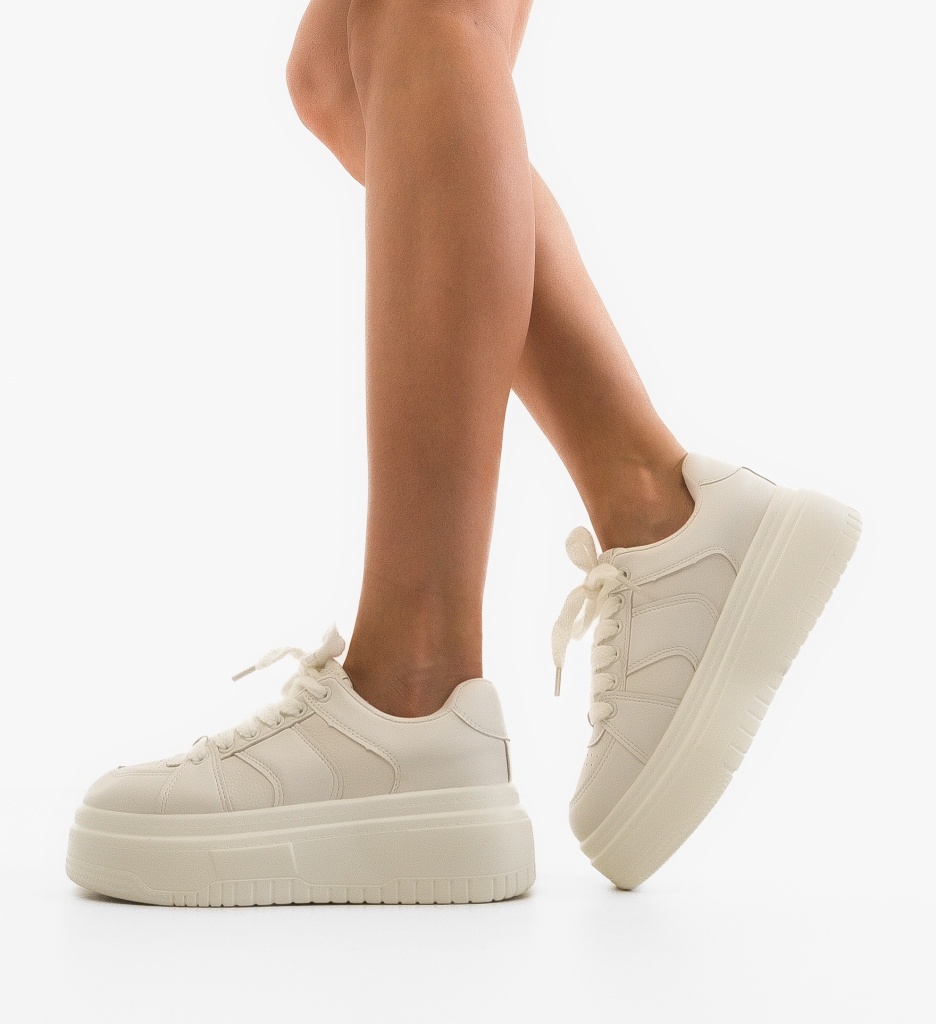 Sneakers Dama Kyonos Albi - Confort si Stil - imagine 3