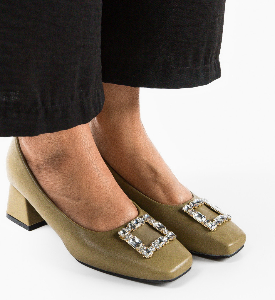 Pantofi Blevins Khaki - Eleganță și Confort