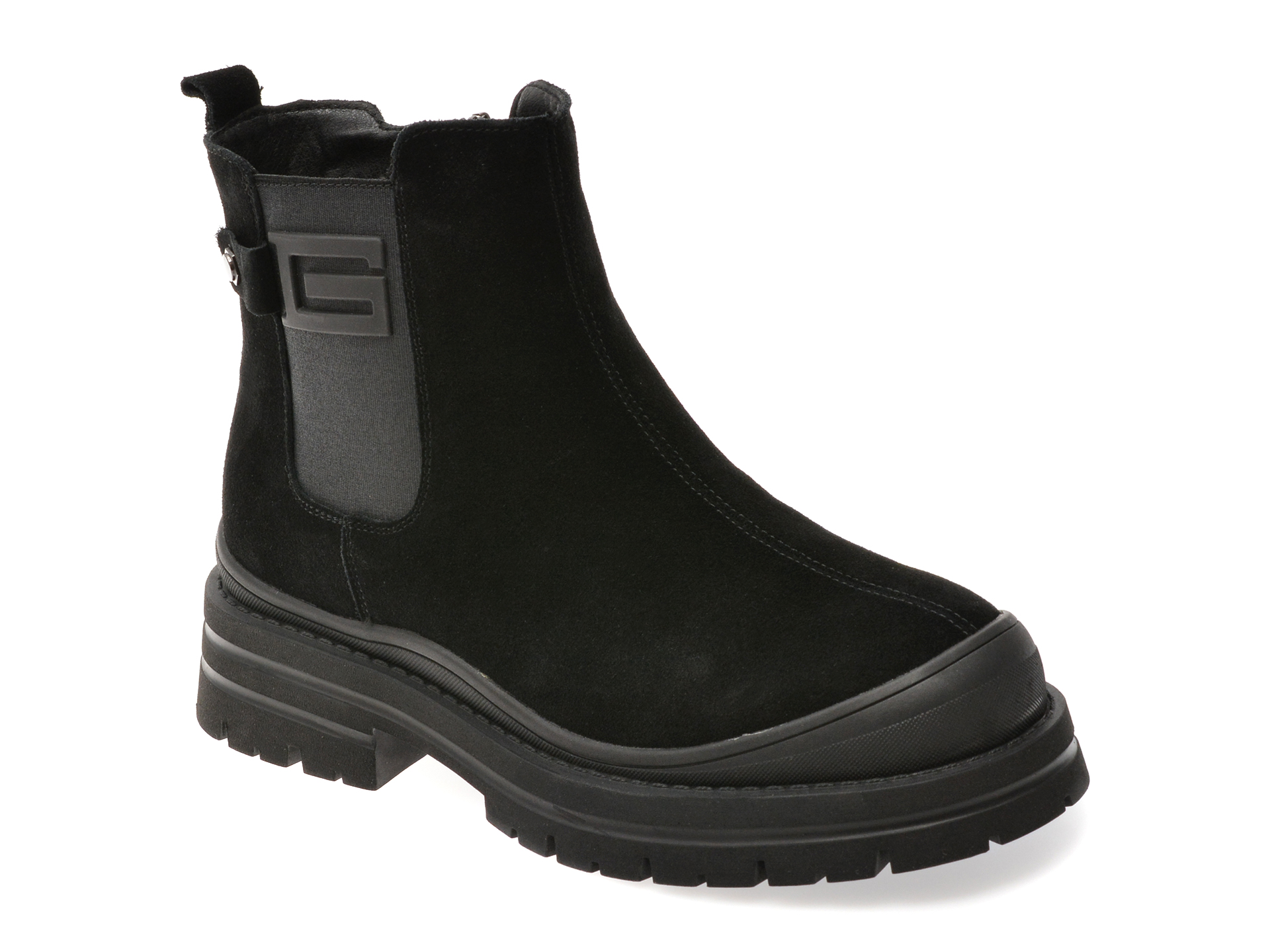 Ghete Gryxx Piele Intarsa Negre - Stil & Confort