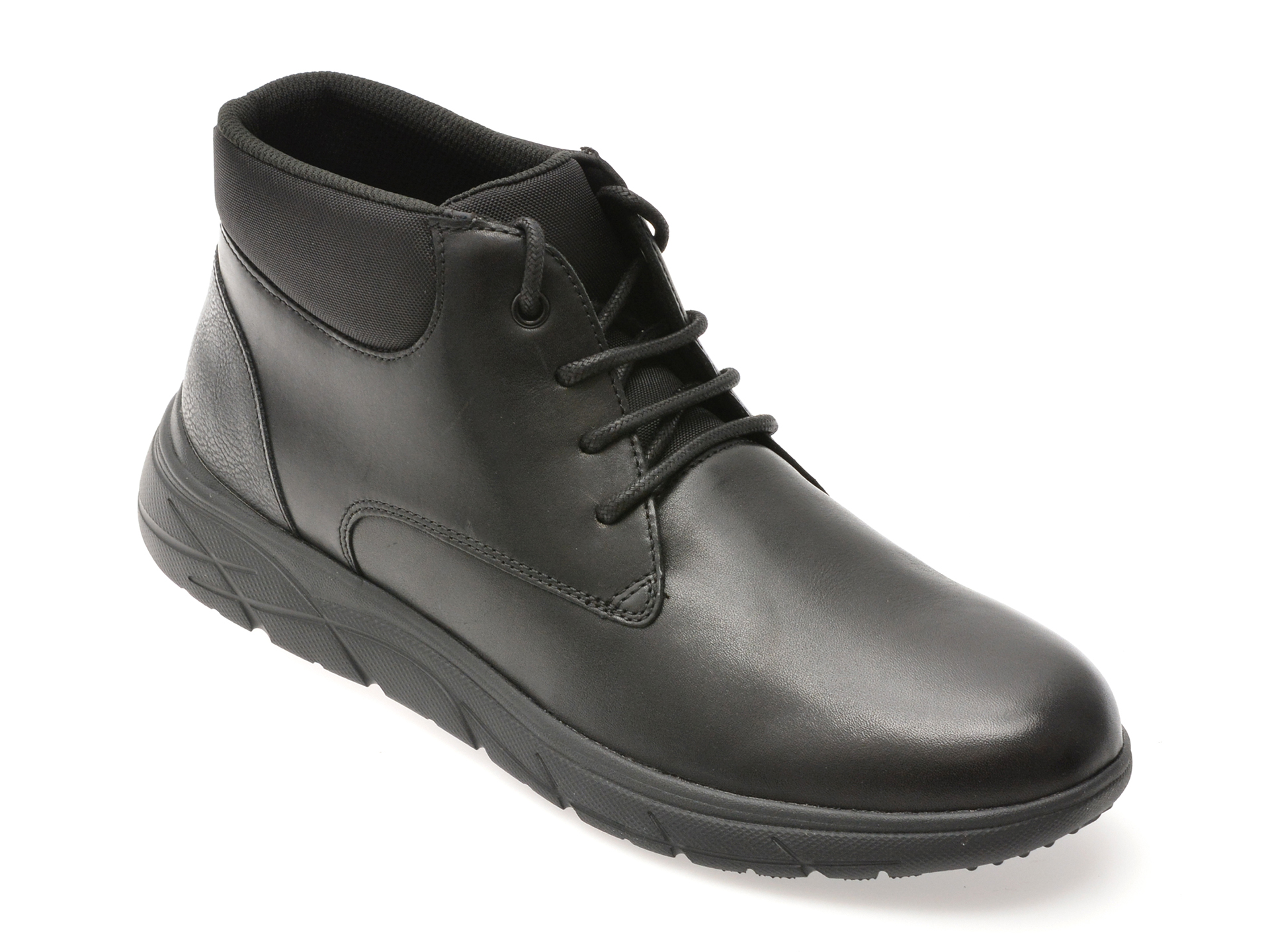 Ghete Geox Negre din Piele Naturală