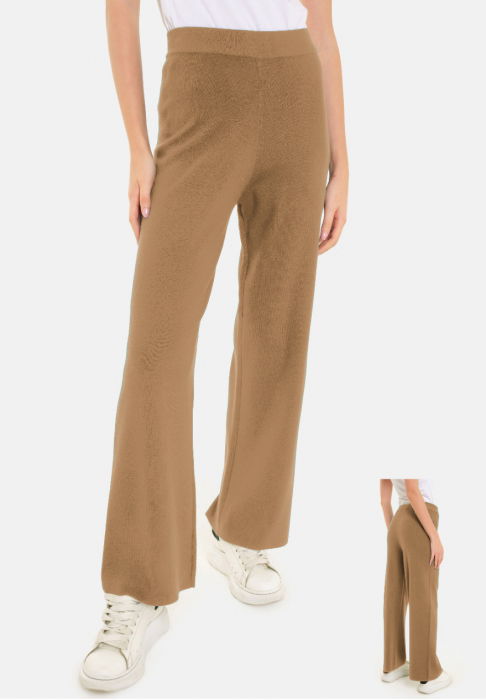 Pantaloni Casual Eleganți din Tricotaj Fin Shopika
