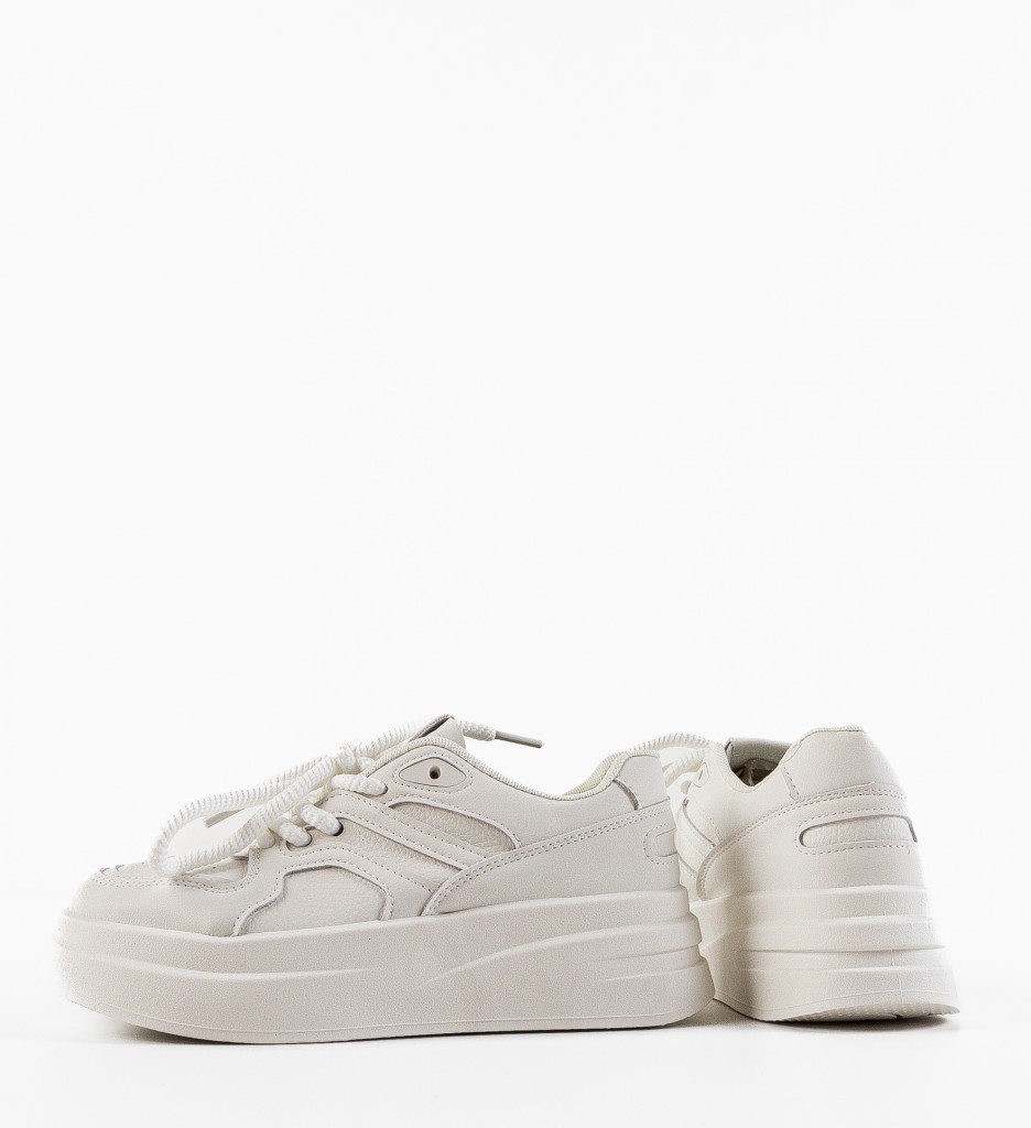 Sneakers Dama Elspeth Albi - Confort și Stil - imagine 6