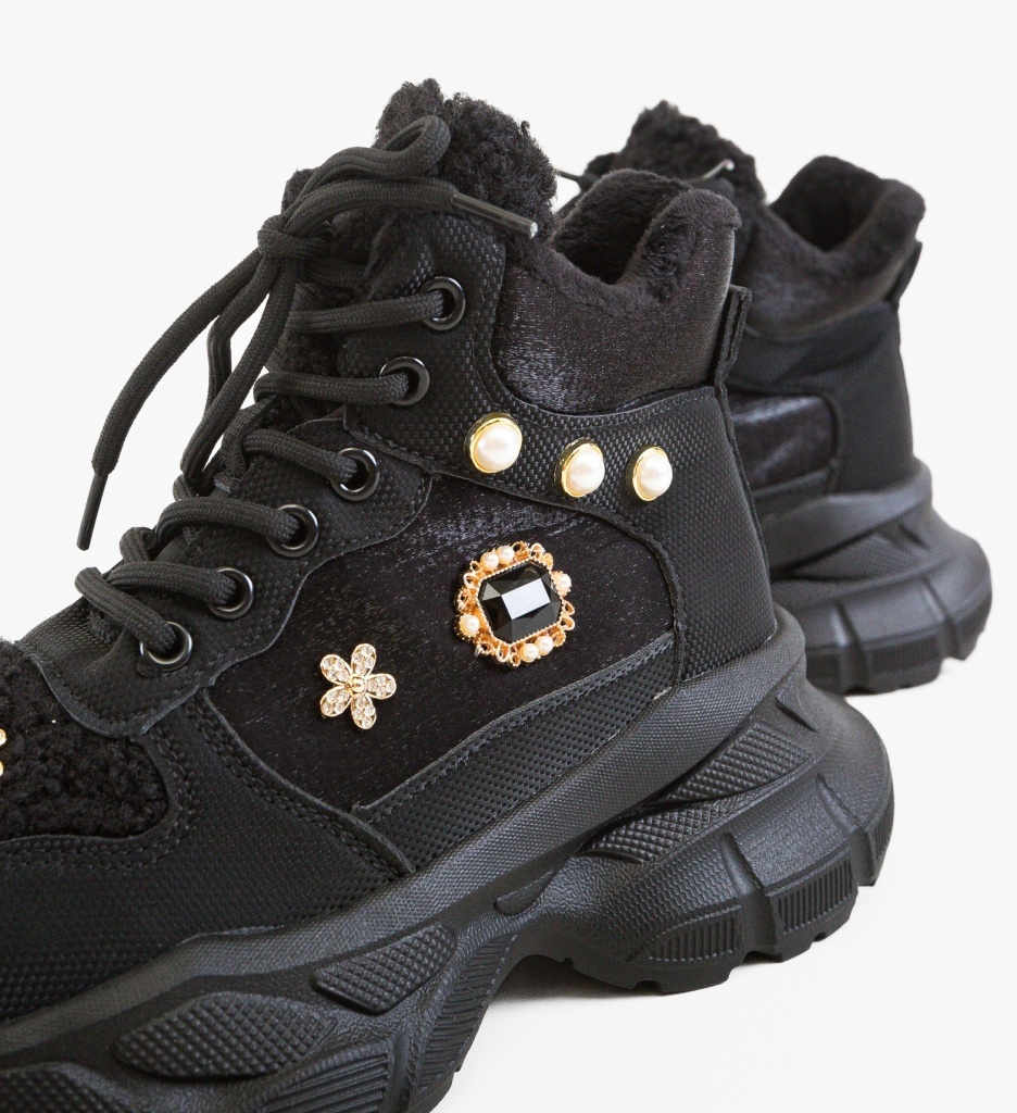Sneakers Dama Erbazy Negri - Confort și Stil - imagine 5