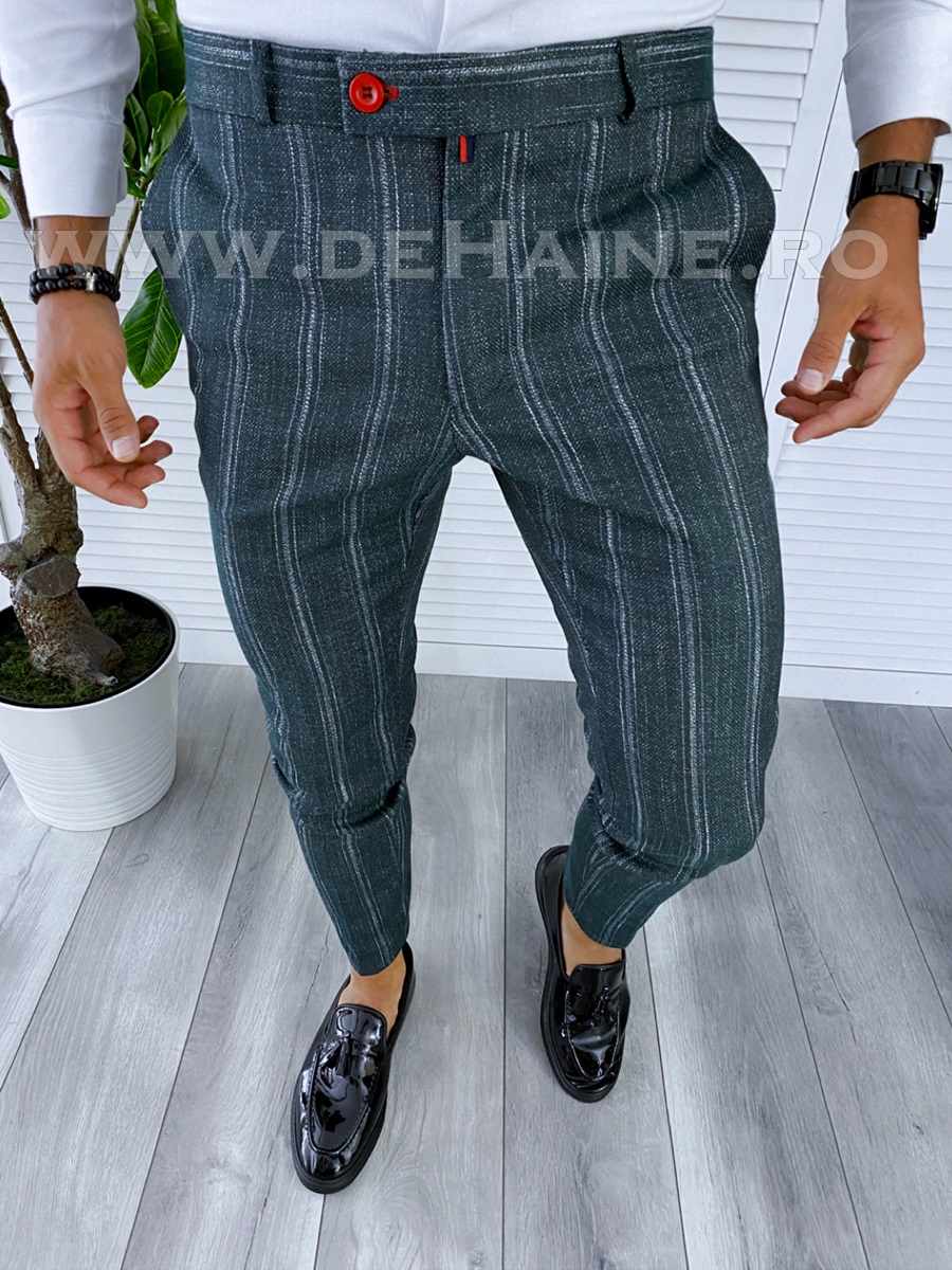 Pantaloni Barbati Eleganti Carouri | Stil Modern