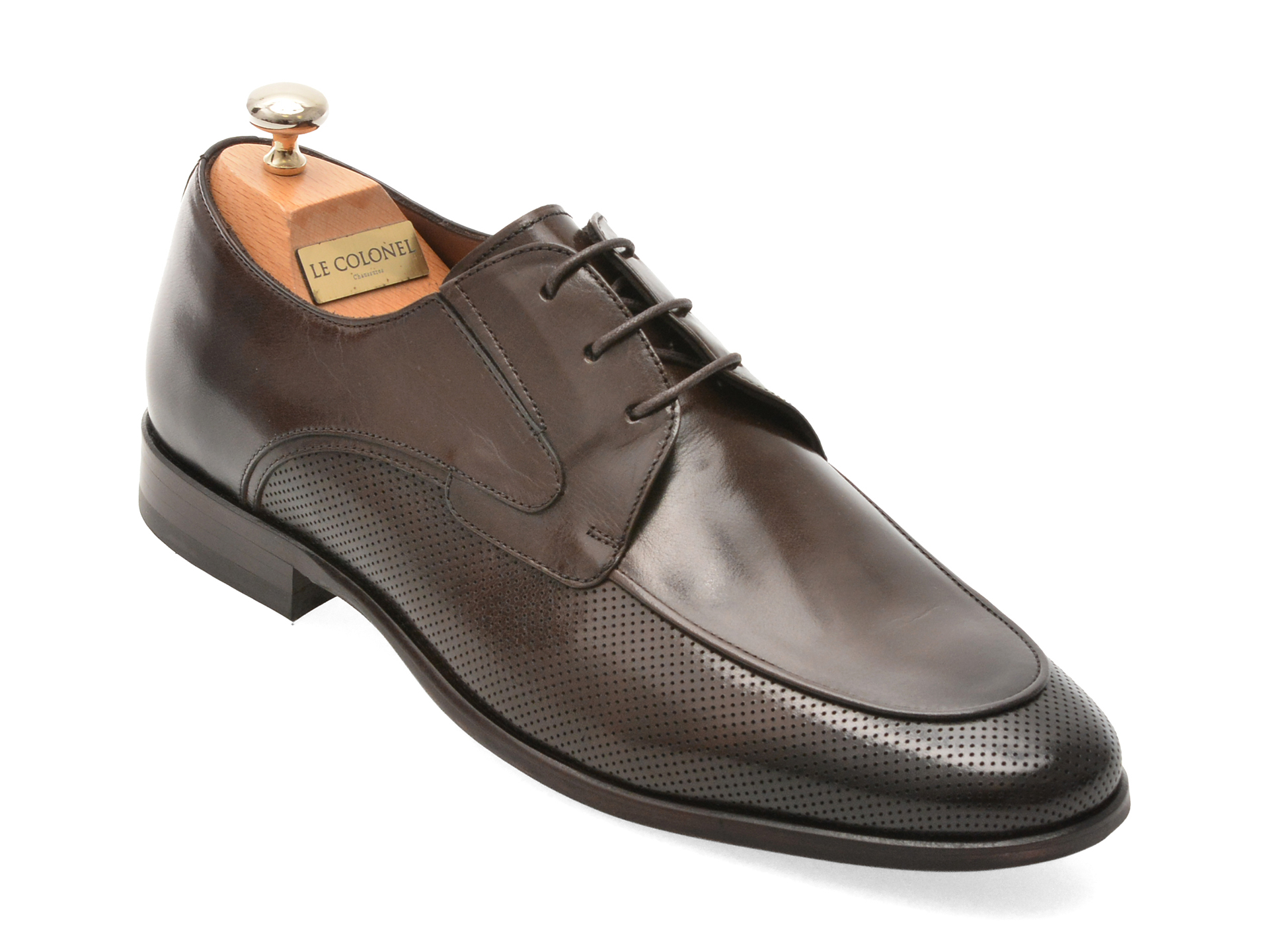 Pantofi Eleganti LE COLONEL Maro Piele Naturala
