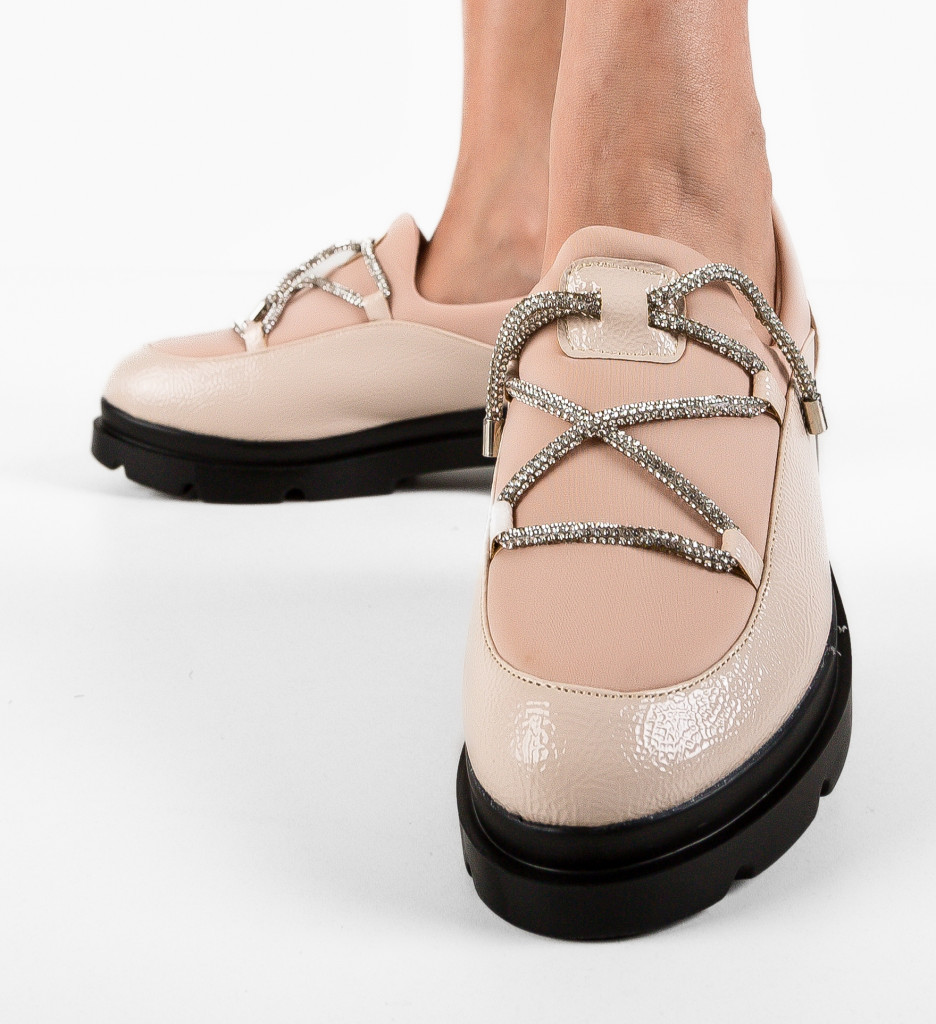 Pantofi Casual Dama Bej - Confort și Stil - imagine 5