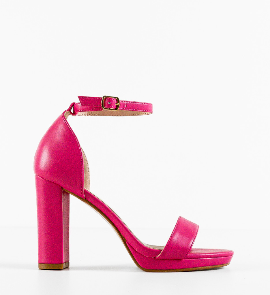 Sandale cu Toc Lashay Fuchsia - Eleganță și Stil - imagine 4