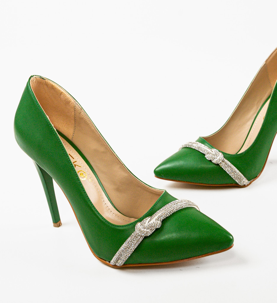 Pantofi cu Toc Shykdem Verzi | Eleganță Asigurată - imagine 9