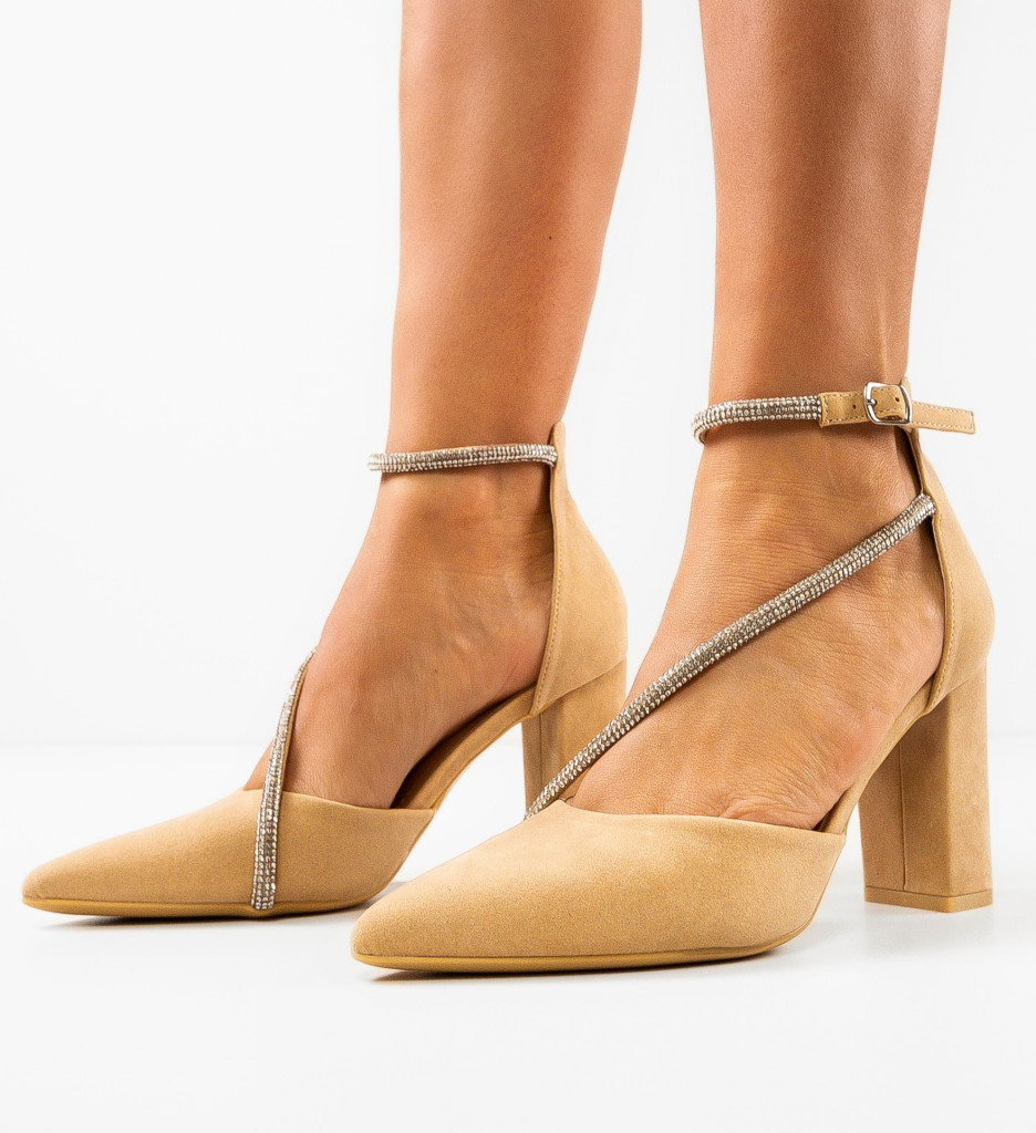 Pantofi Dama Bej Maazauq | Eleganță și Confort - imagine 3