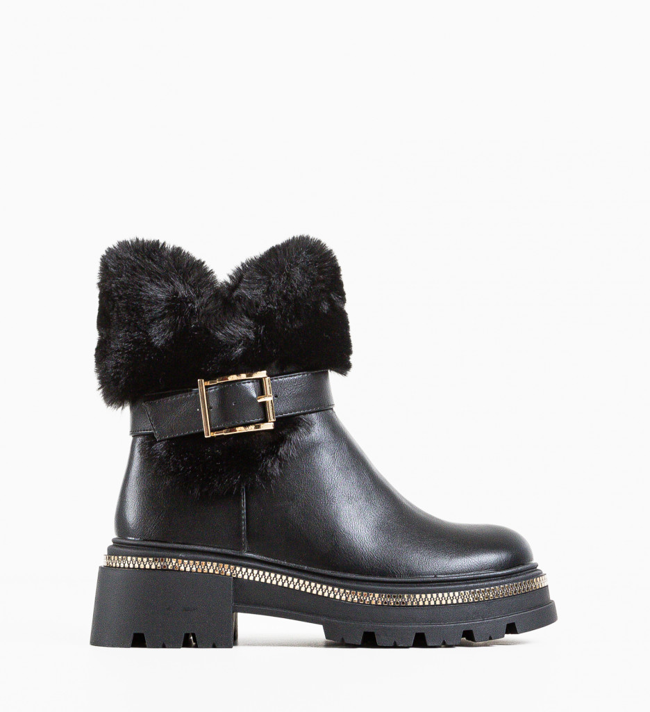 Ghete Dama Shelton Negre | Eleganță și Confort - imagine 5