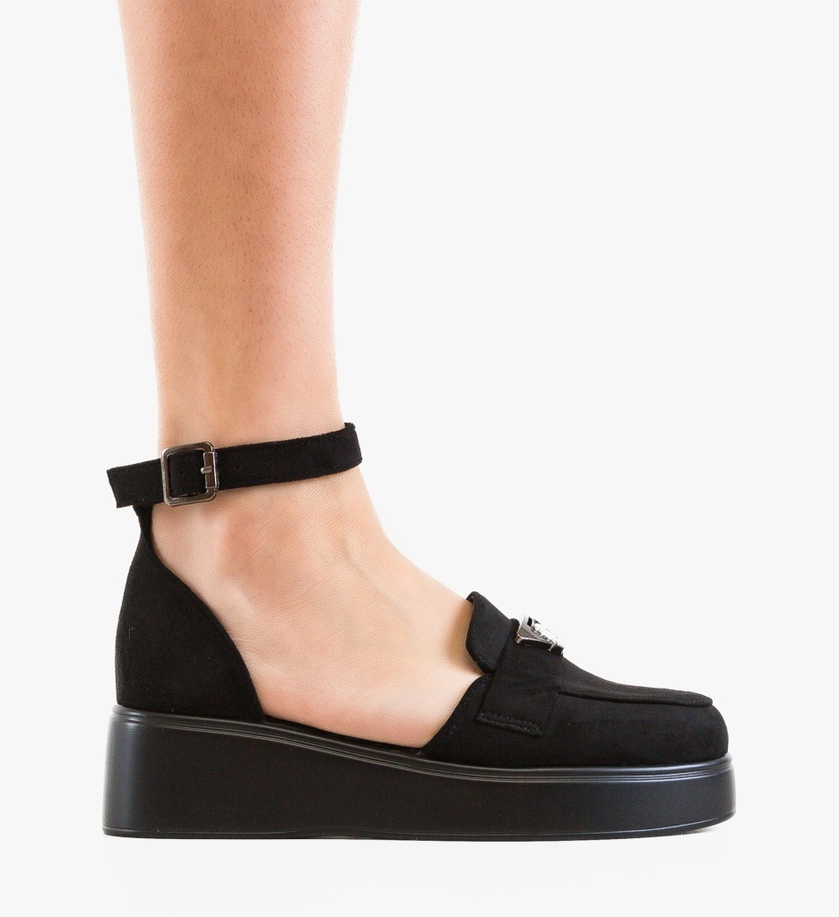 Pantofi Casual Terfly Negri 2 - Confort Stilat - imagine 6